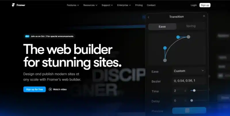 Moving Past Webflow: Why Framer is the Ultimate No-Code Web Design Tool 3 Framer website builder